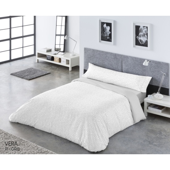FUNDA NORDICA PASATA - VERA GRIS