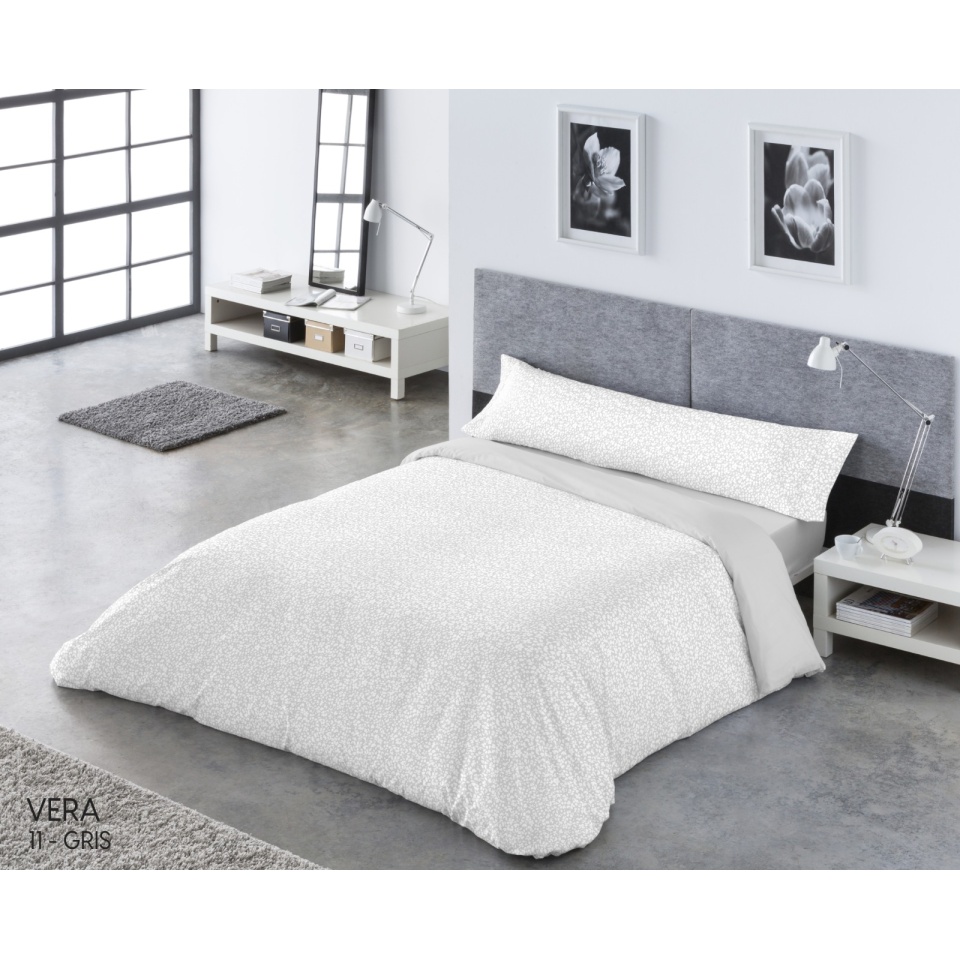 FUNDA NORDICA PASATA - VERA GRIS