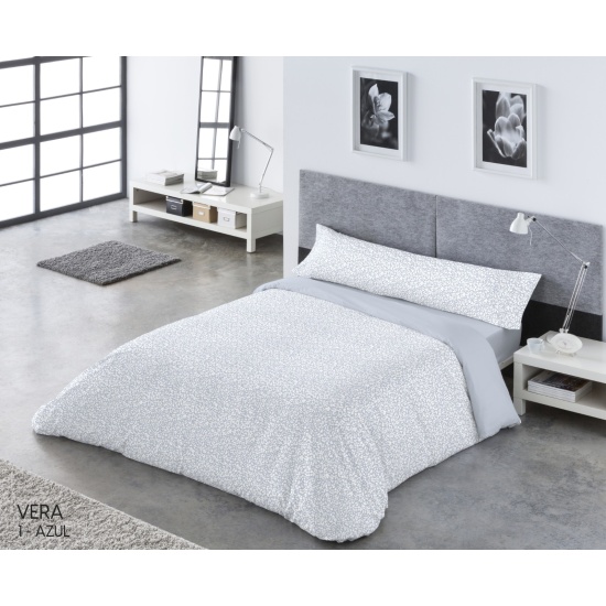 FUNDA NORDICA PASATA - VERA AZUL