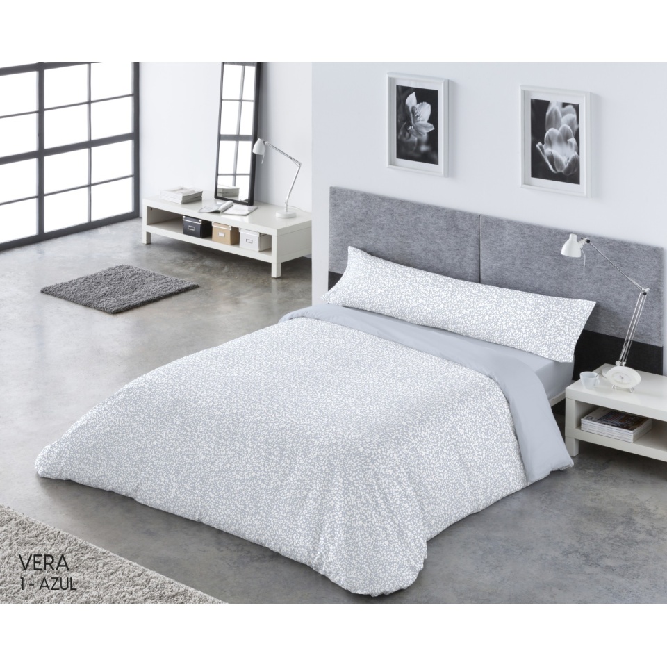 FUNDA NORDICA PASATA - VERA AZUL