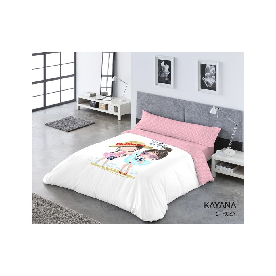 FUNDA NORDICA PASATA - KAYANA ROSA