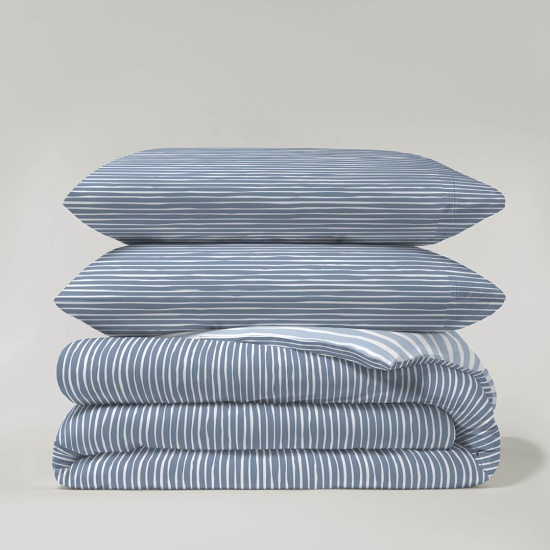 FUNDA NORDICA PASATA - MAX AZUL OCEANO